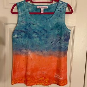 Tropical Leoma Lovegrove Sleeveless top, size Small, EUC